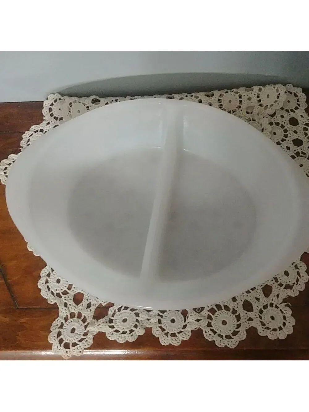 Vintage Sears Maid of Honor Blue Flower Bake & Servewear Dip Dish 1Qt MadeinUSA